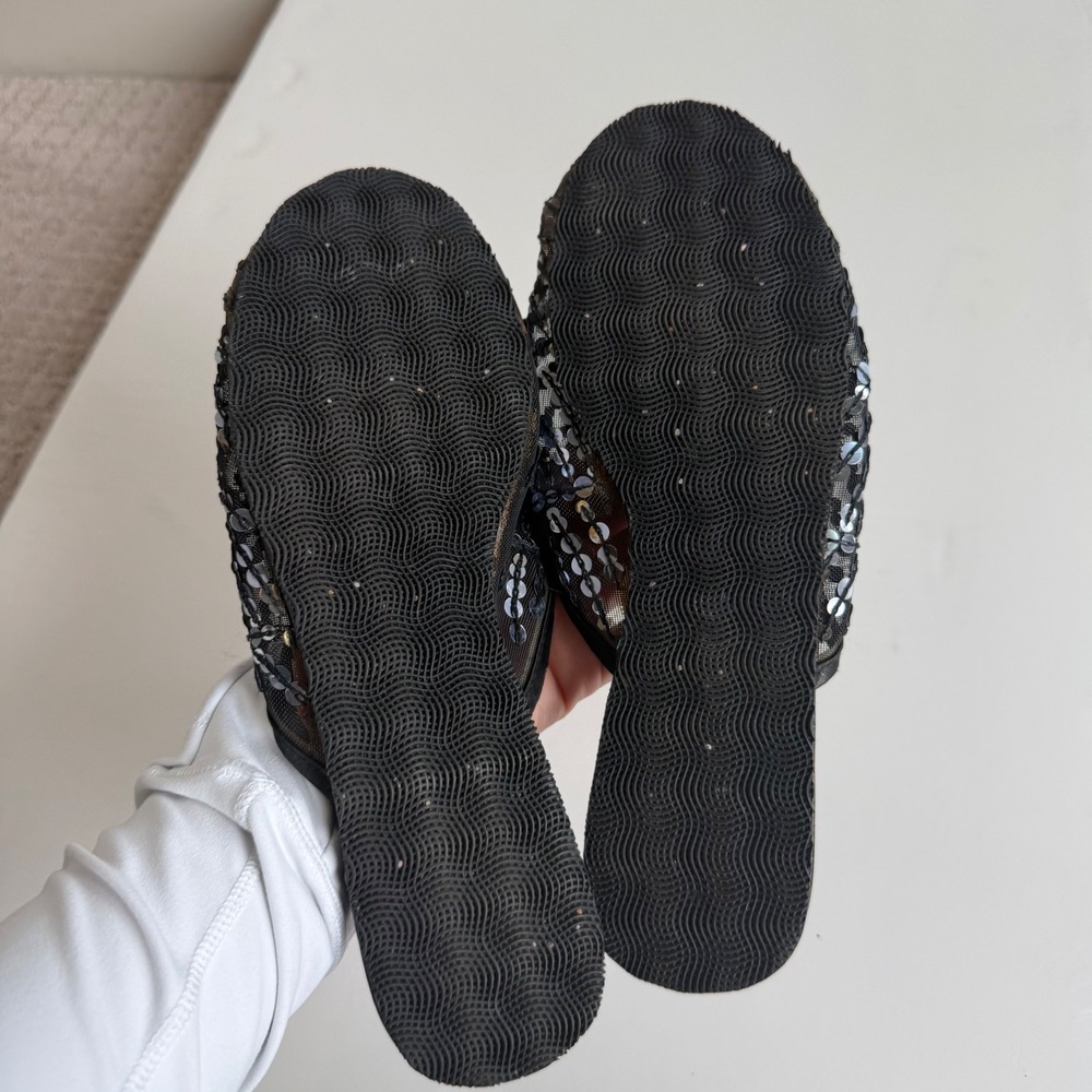 CL by Laundry Sequin Mesh Round Toe Flats - Picture 13 of 14